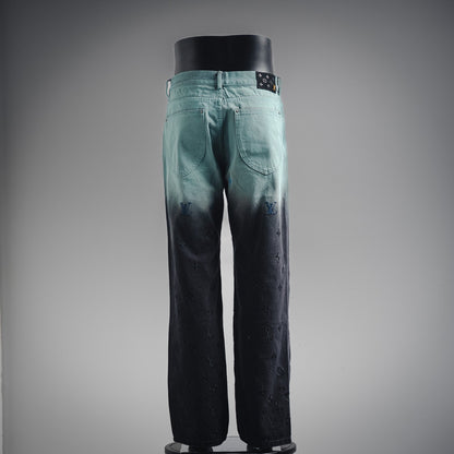1V 24fw embroidered jeans