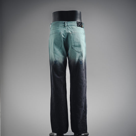 1V 24fw embroidered jeans