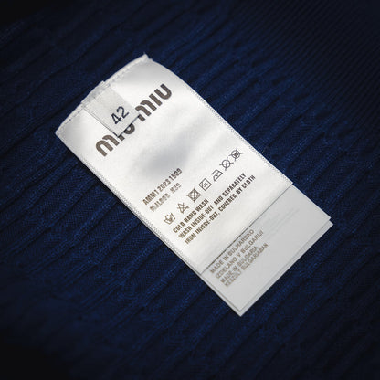 miu 24fw knitted sweater