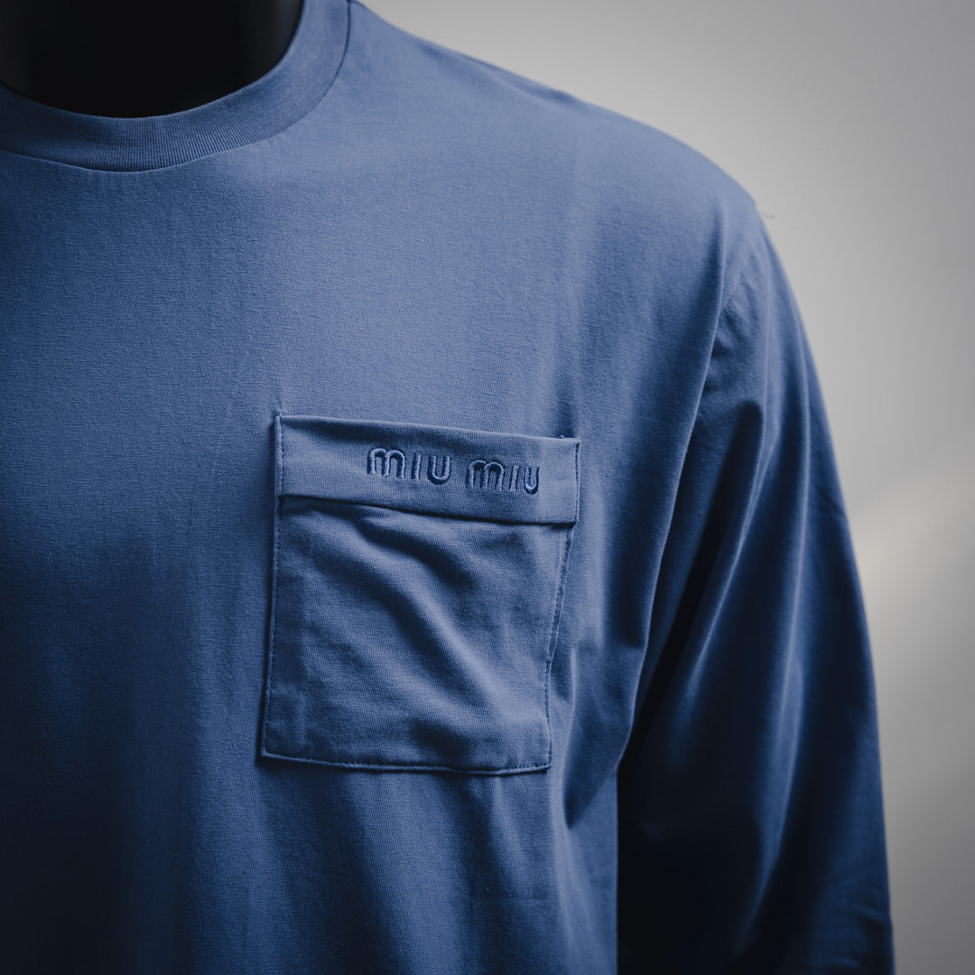 Miu 25ss embroidered sweatshirt