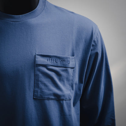 Miu 25ss embroidered sweatshirt