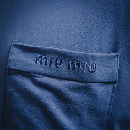 Miu 25ss embroidered sweatshirt