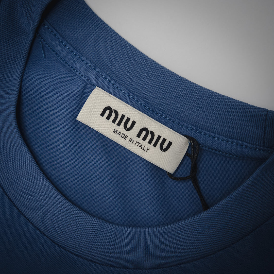 Miu 25ss embroidered sweatshirt