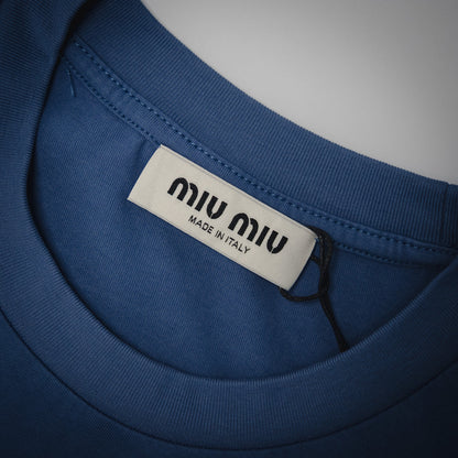 Miu 25ss embroidered sweatshirt