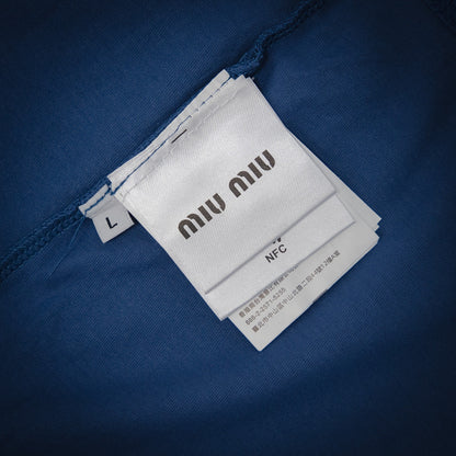 Miu 25ss embroidered sweatshirt