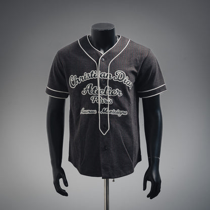 DIO embroidered buttons shirt