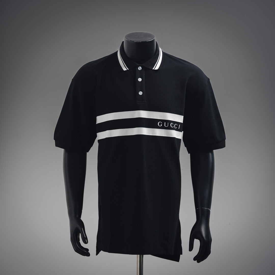 guc 25ss printed polo shirt