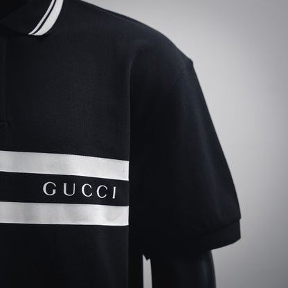 guc 25ss printed polo shirt