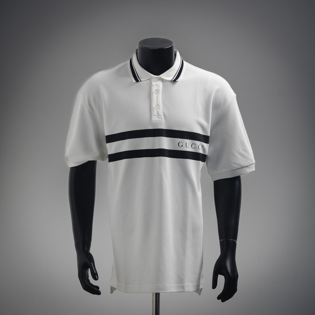 guc 25ss printed polo shirt