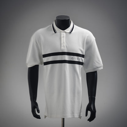 guc 25ss printed polo shirt