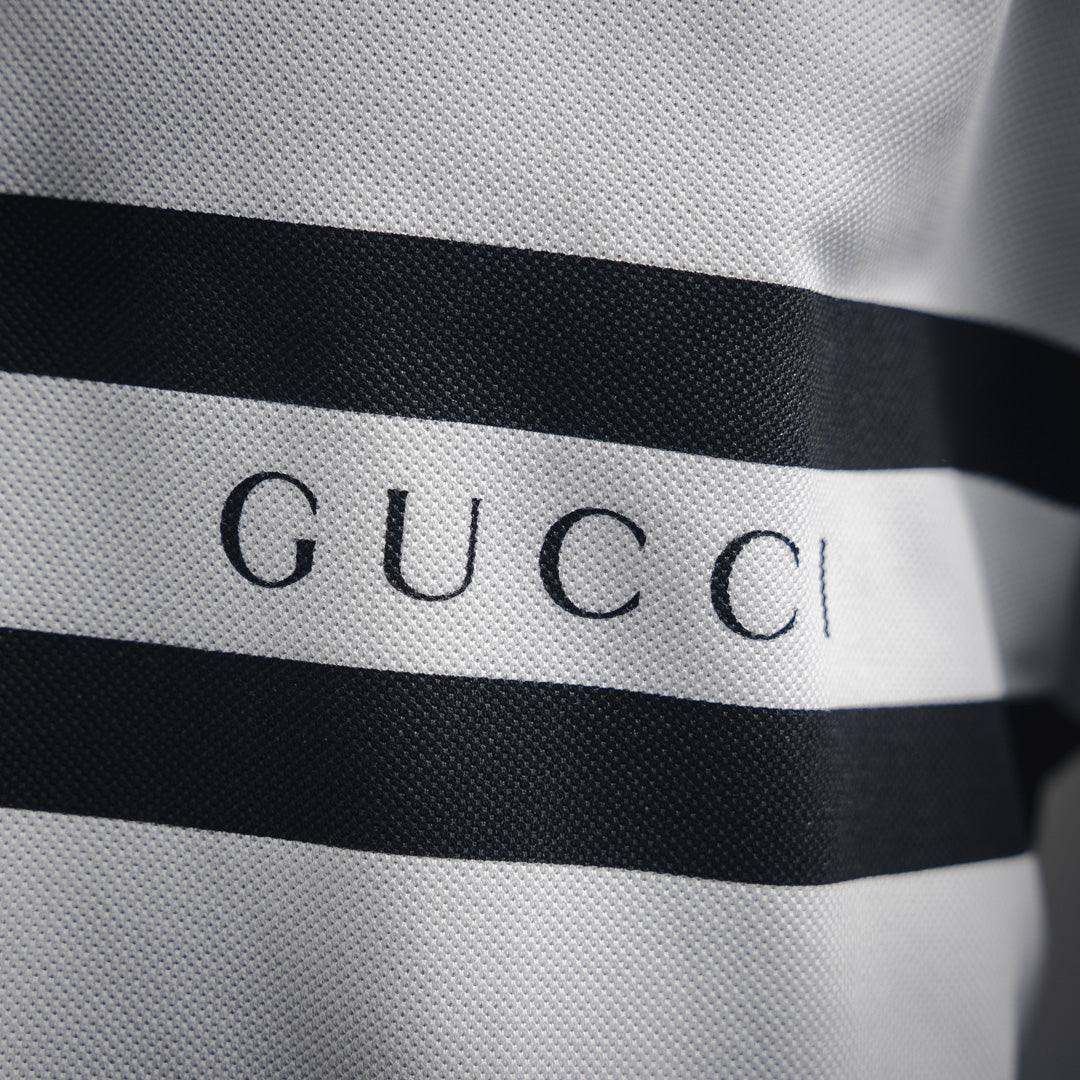 guc 25ss printed polo shirt