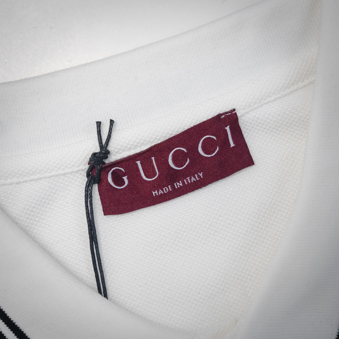 guc 25ss printed polo shirt