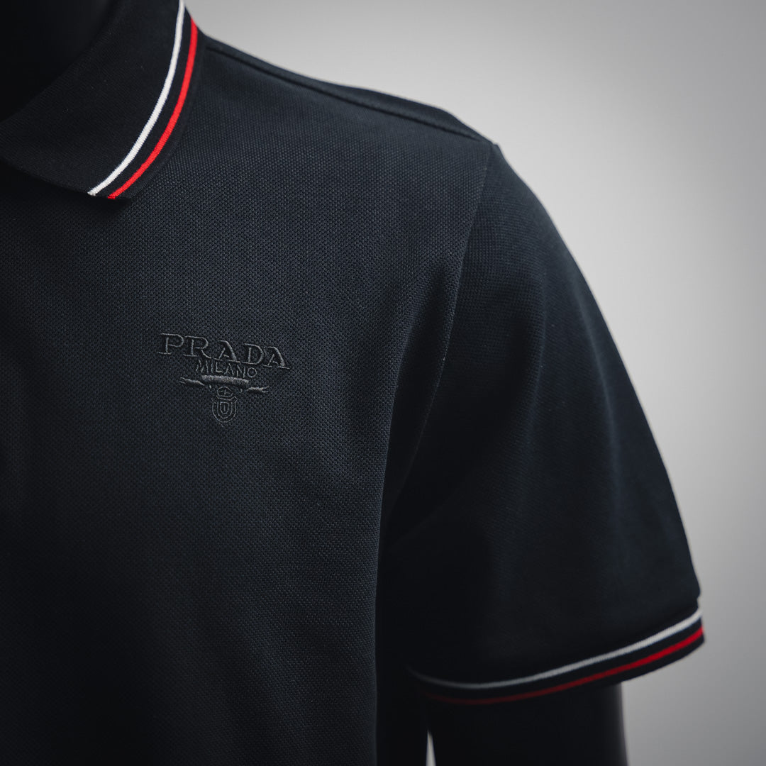 Pra 25ss embroidered polo