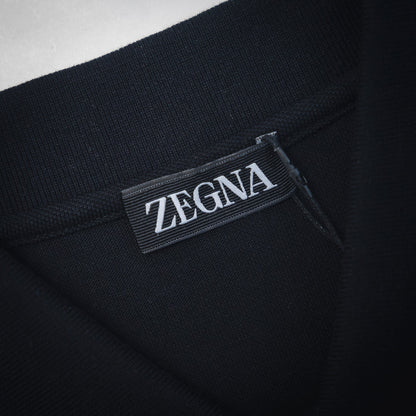 zegn embroidered polo shirt
