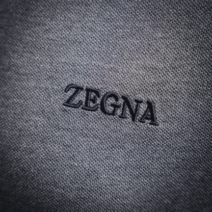 zegn embroidered polo shirt
