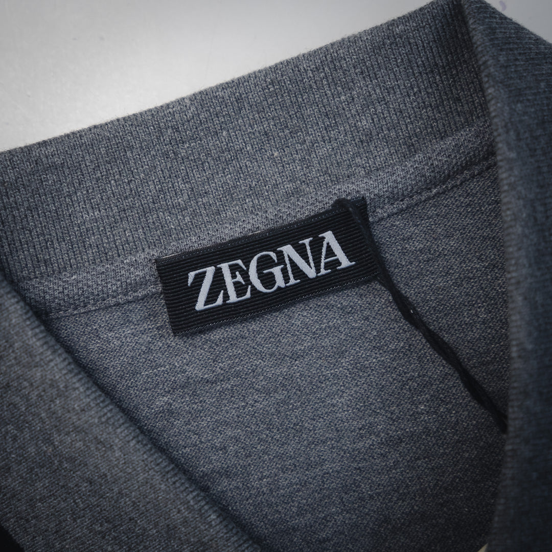 zegn embroidered polo shirt