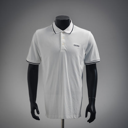 zegn embroidered polo shirt