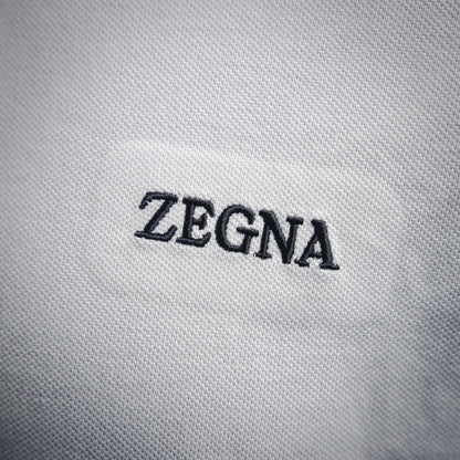 zegn embroidered polo shirt