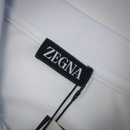 zegn embroidered polo shirt