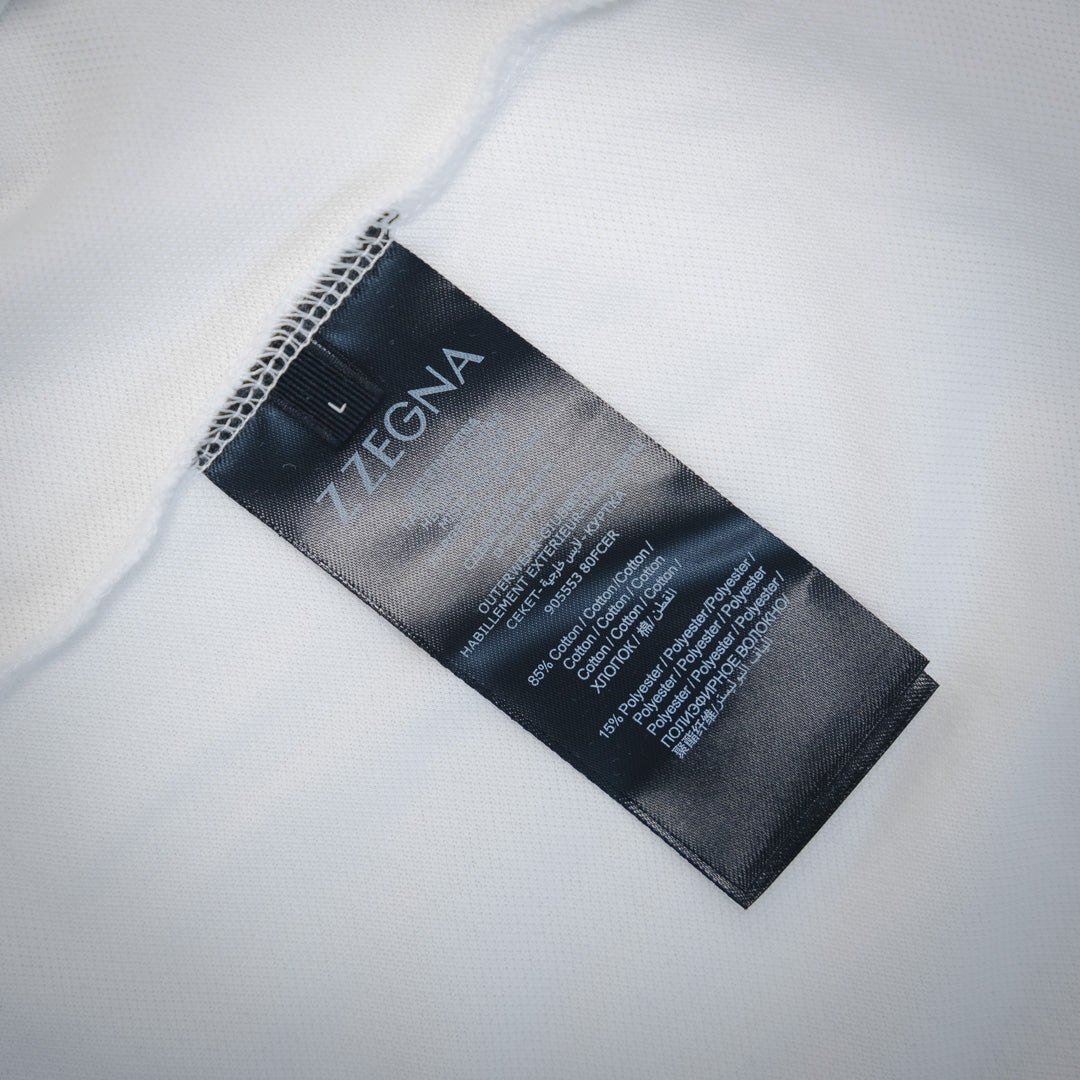 zegn embroidered polo shirt