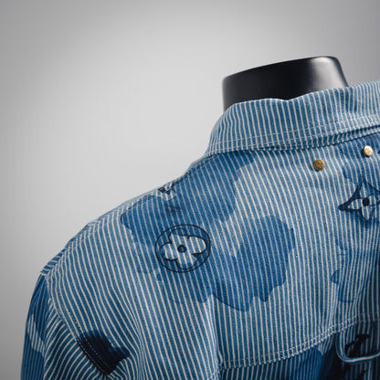 1V men womens denim shirt jacket