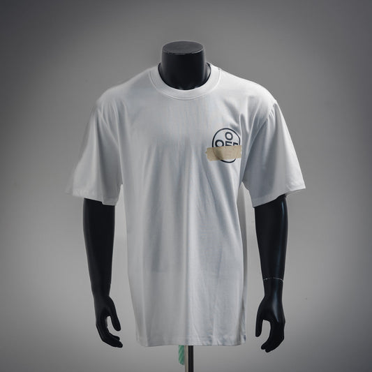off whi 25ss tape t-shirt
