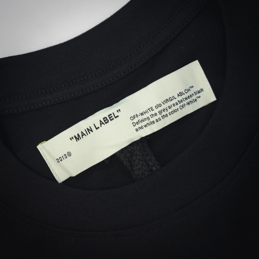 off whi 25ss tape t-shirt
