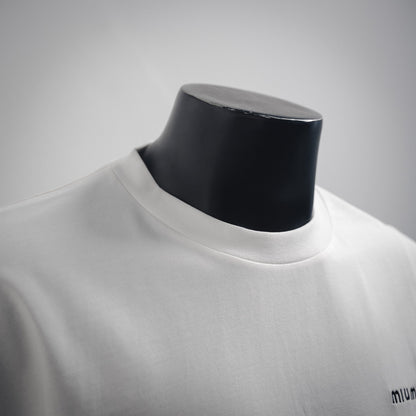 miu 25ss embroidered t-shirt