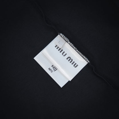 miu 25ss embroidered t-shirt