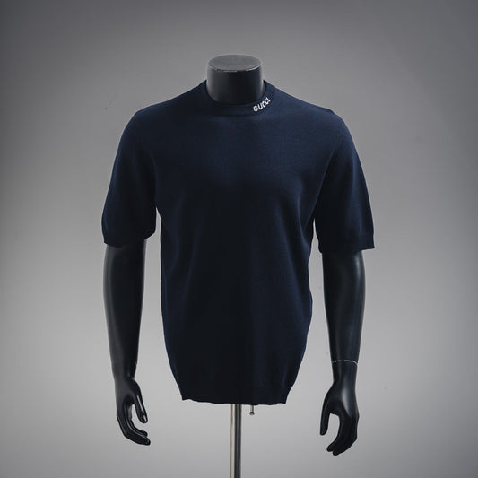 guc jacquard knitted t-shirt