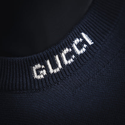 guc jacquard knitted t-shirt