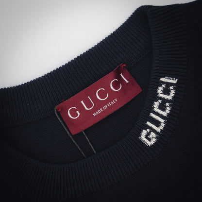 guc jacquard knitted t-shirt