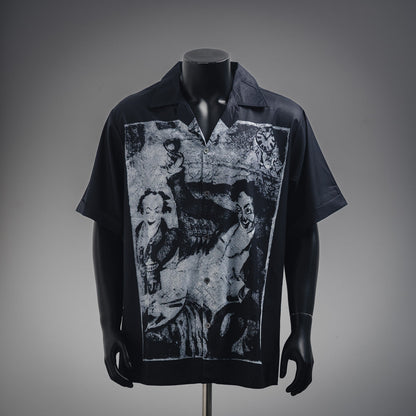erd 25ss printed buttons shirt