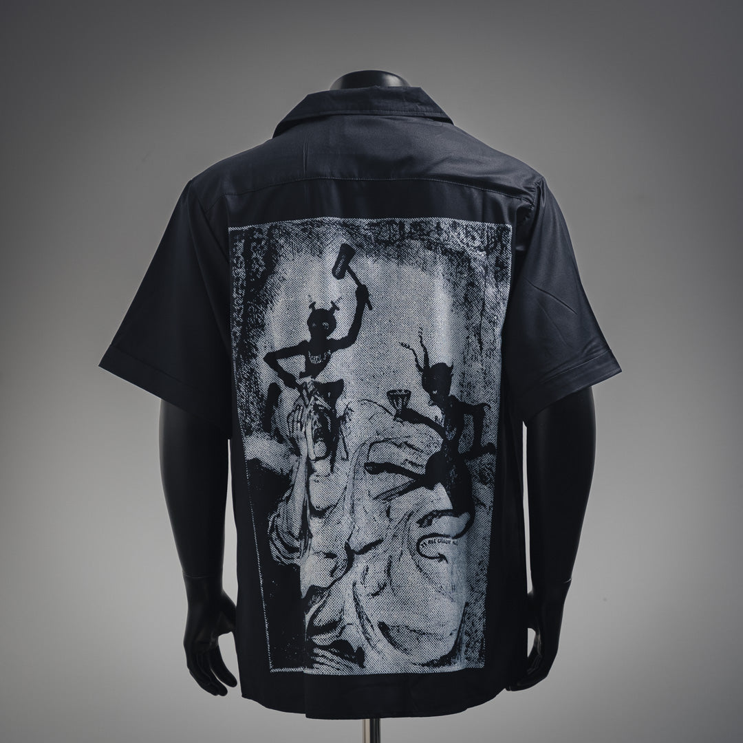 erd 25ss printed buttons shirt