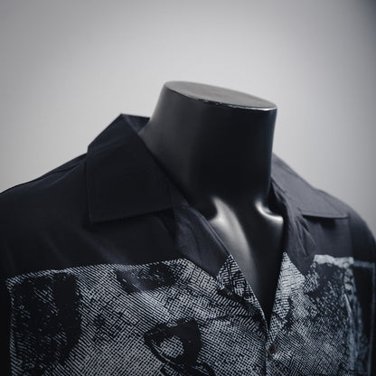 erd 25ss printed buttons shirt