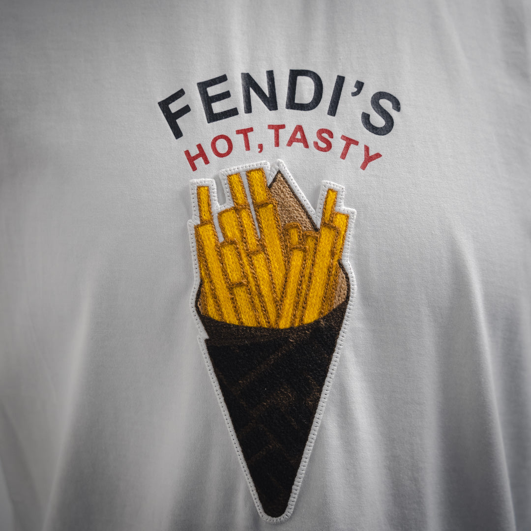 fend 25ss embroidered t-shirt