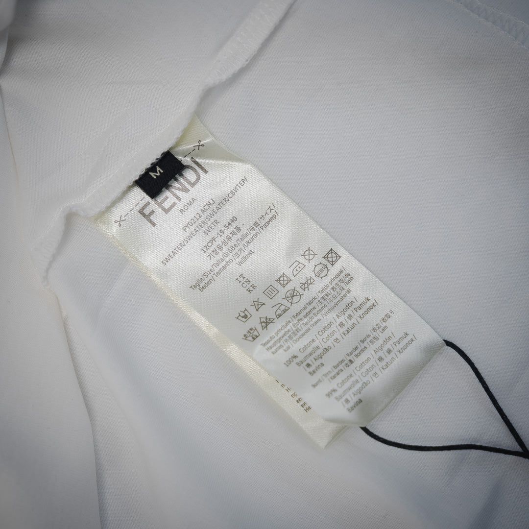 fend 25ss embroidered t-shirt