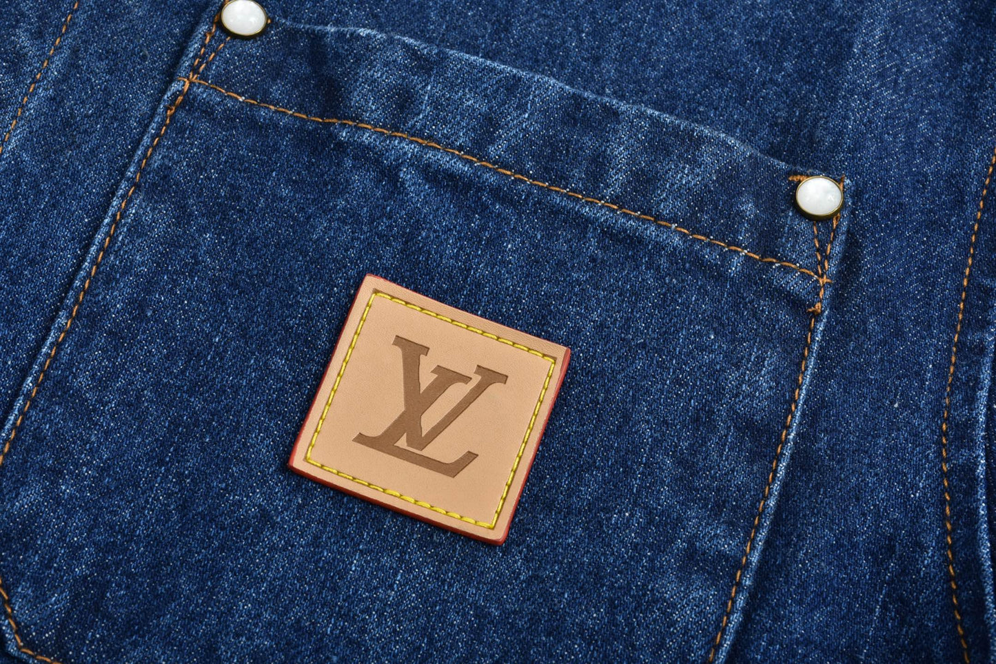 1V 25SS printed denim shirt
