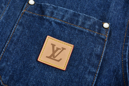 1V 25SS printed denim shirt