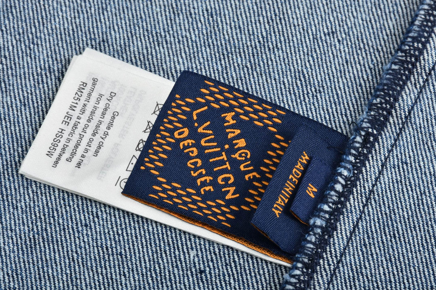 1V 25SS printed denim shirt