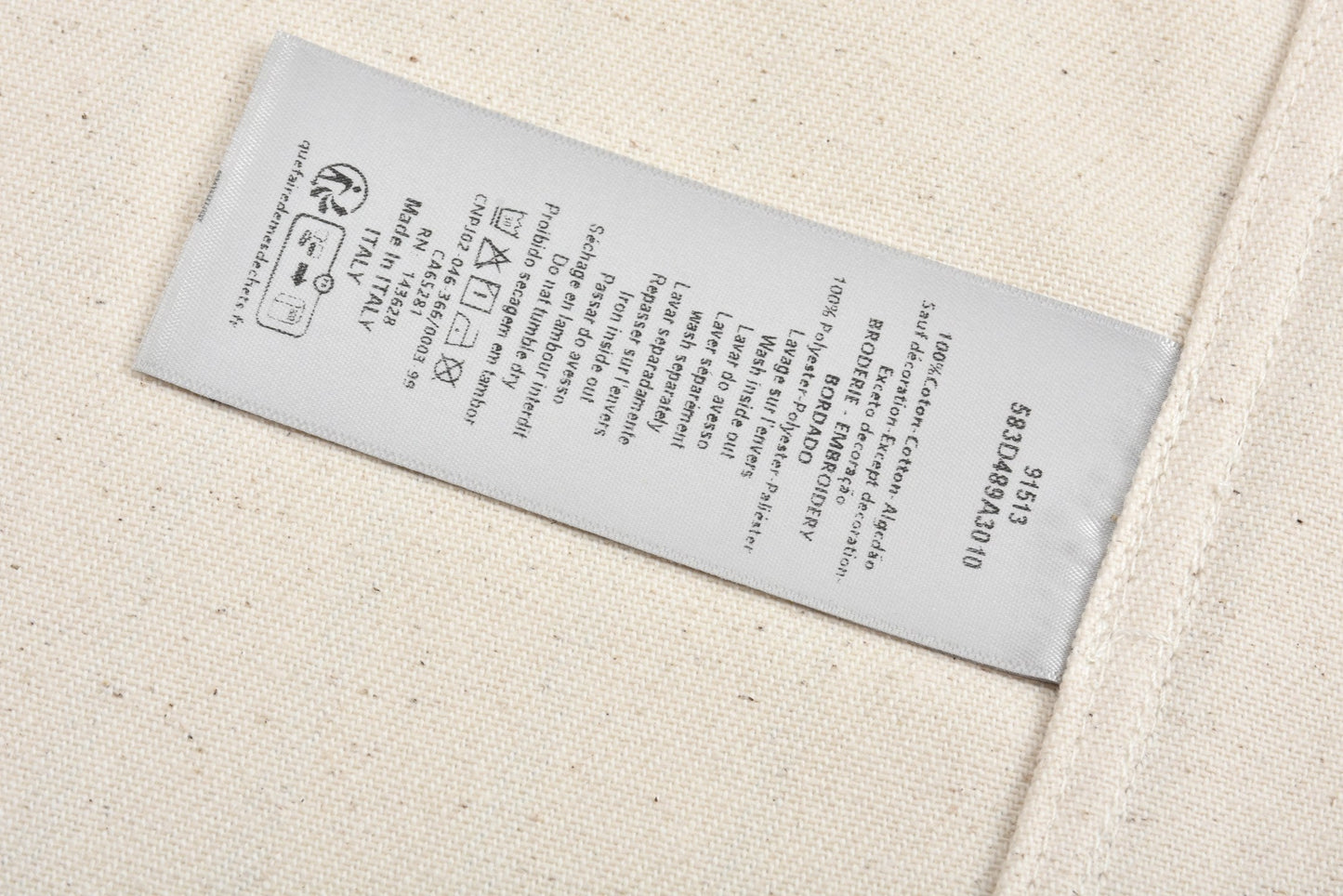 Dio embroidered denim shirt