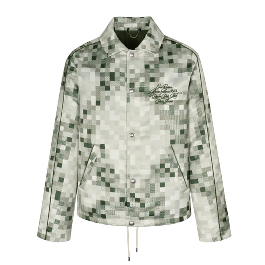 1V embroidered padded jacket