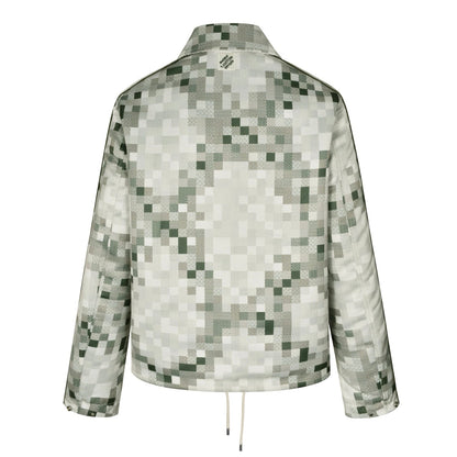1V embroidered padded jacket