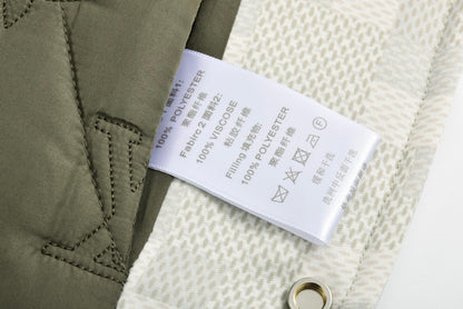 1V embroidered padded jacket
