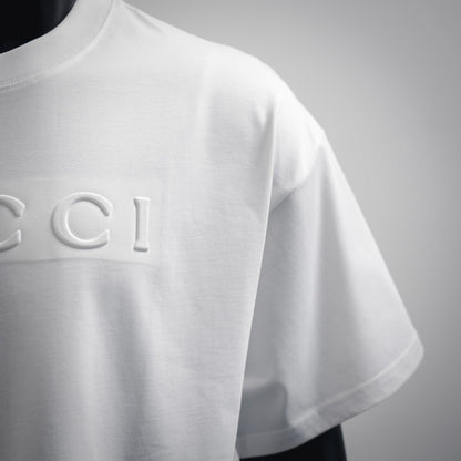 guc 25ss embossed t-shirt