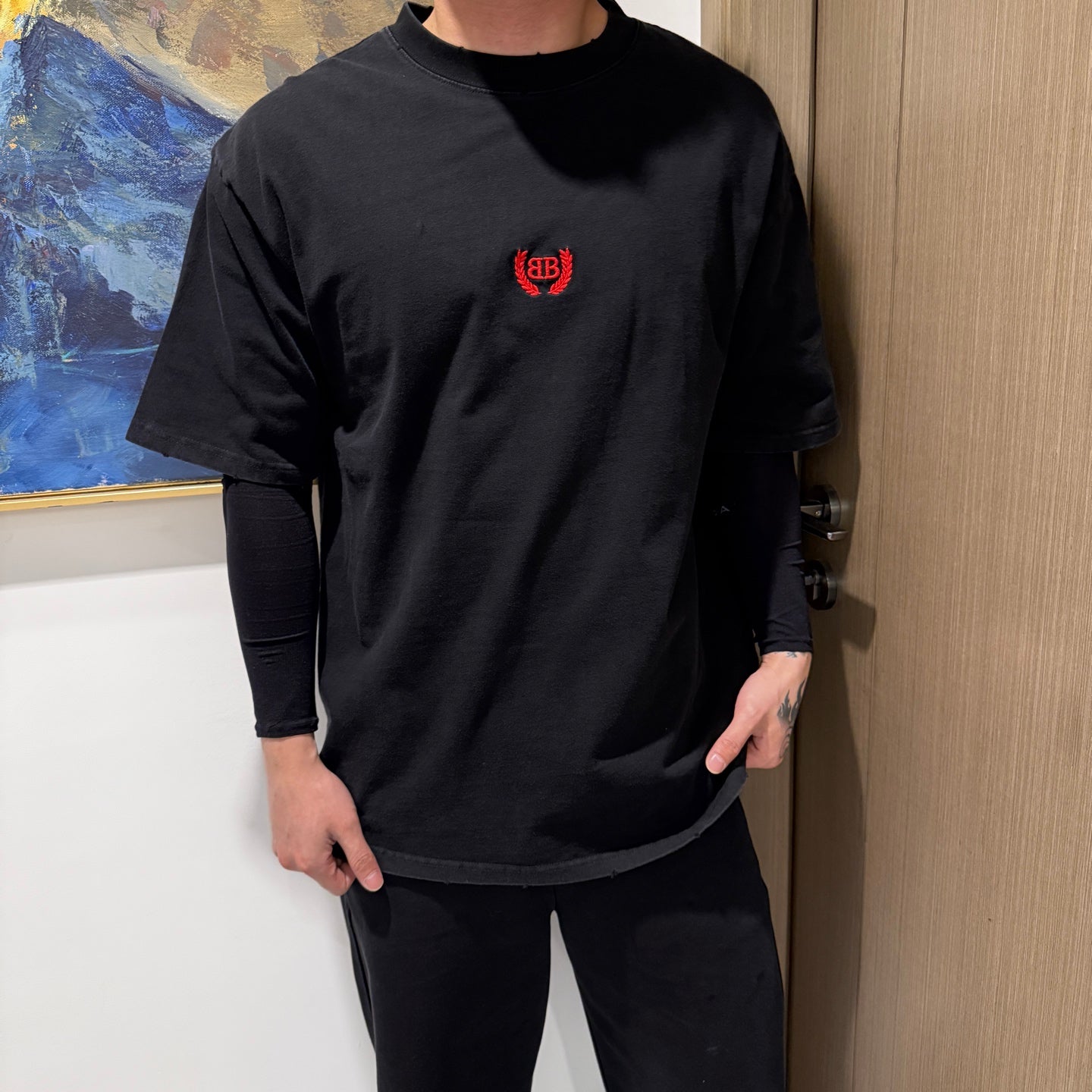 Balen 25ss embroidered t-shirt