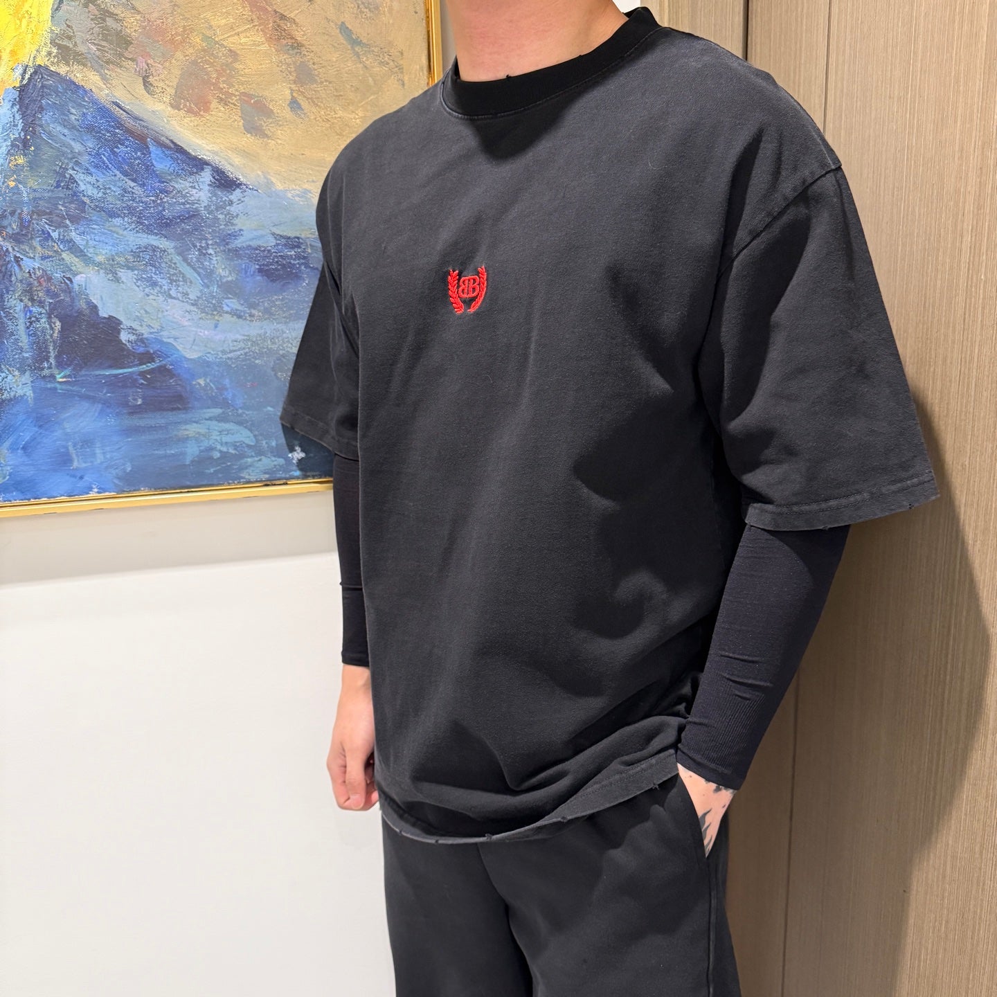 Balen 25ss embroidered t-shirt