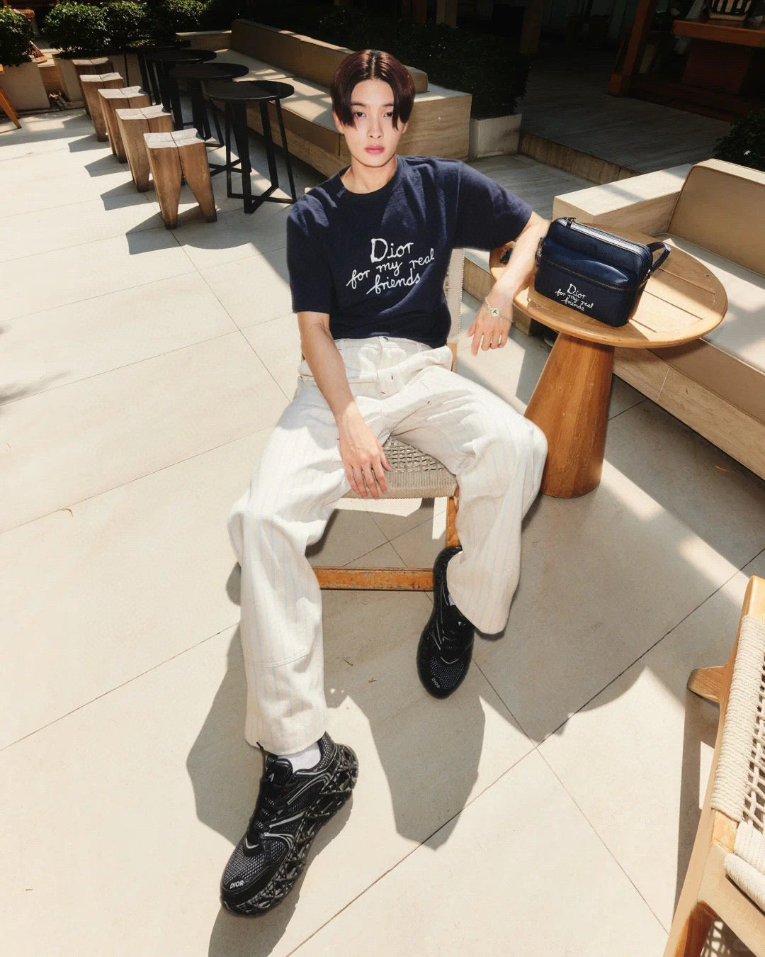 Dio 25ss embroidered t-shirt