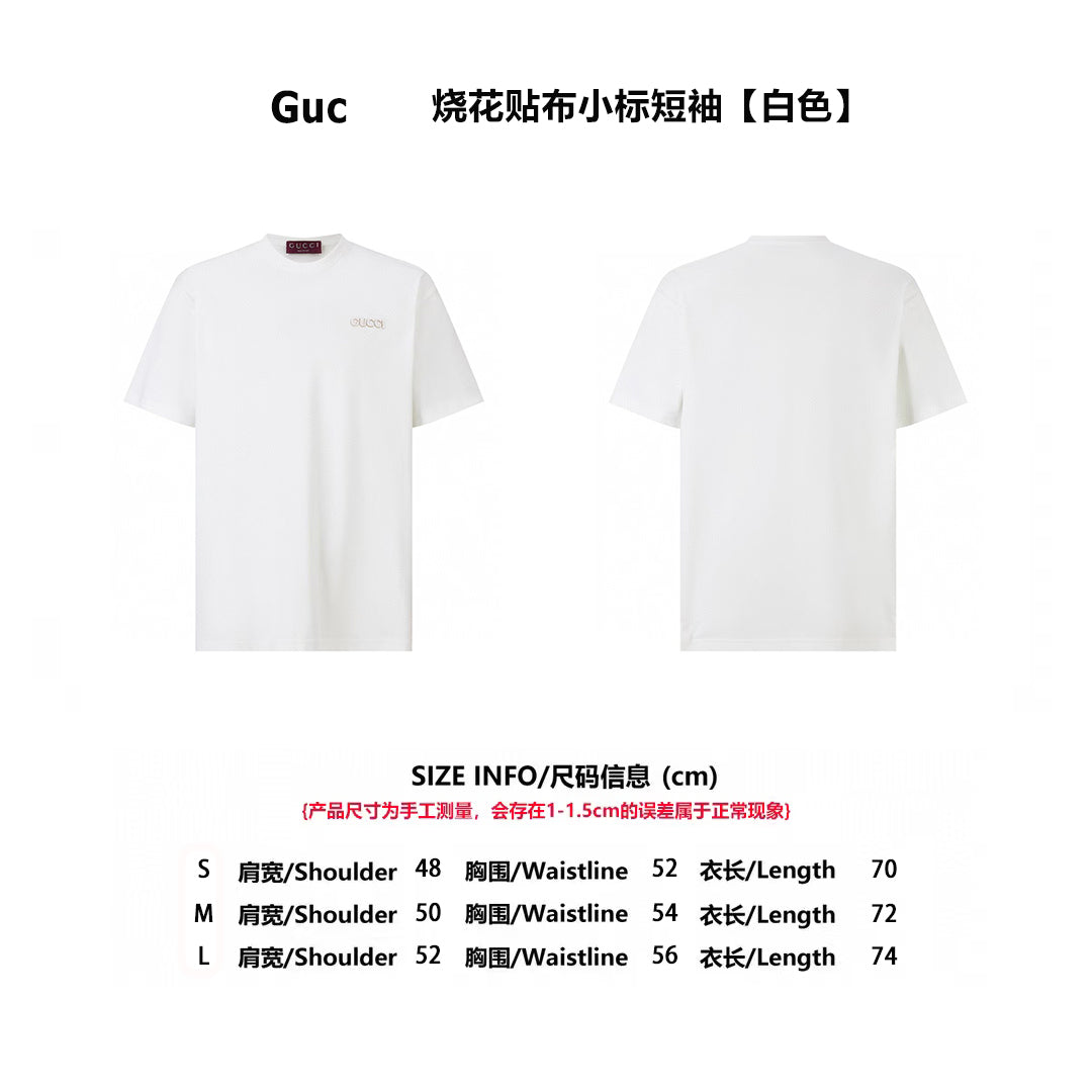 Gucc 25ss embroidered t-shirt
