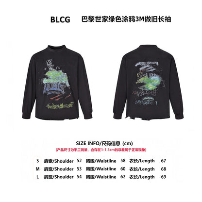 banlen 25ss 3m printed sweatshirt